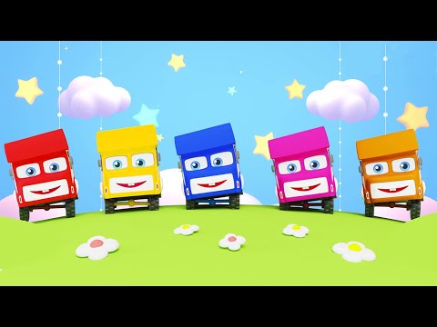 Ten Little Buses Rhyme | One Little Two Little Three Little Buses | Pilli Go | Nursery Rhyme & Songs