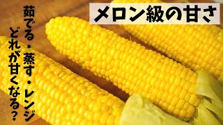 一番甘い！とうもろこしの茹で方