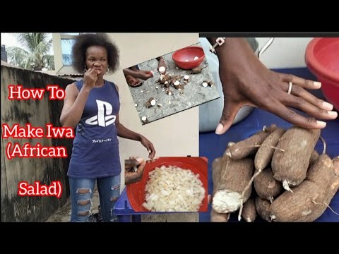 Cooking Technology | How To Process African Salad (Edita Iwa) African Native Food #cooking #food