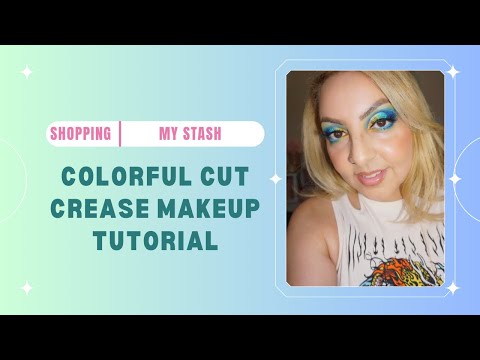 I Shopped My Stash- Colorful Cut Crease