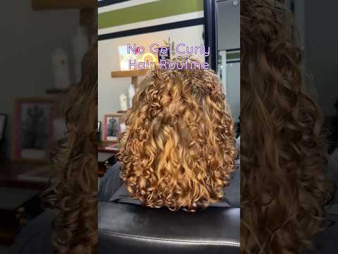 No Gel Natural Curl Routine on Fine Hair #curlyhair #frizzyhair