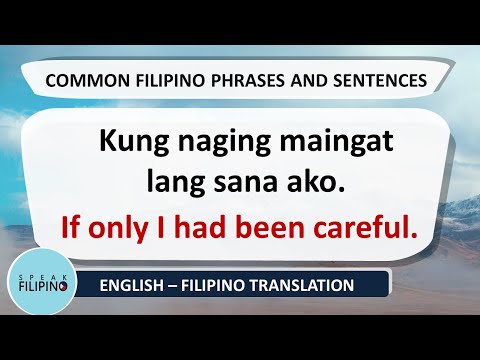 COMMONLY USED FILIPINO Phrases! #14 (English-Tagalog)