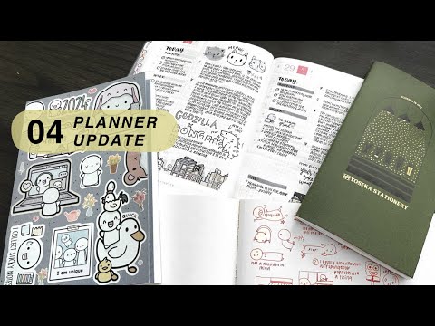 April 2024 Planner Update | Hobonichi, Ink Swatches, Sketchbook, Take A Note Planner