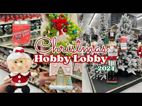 🎄✨CHRISTMAS DECOR 2024 AT HOBBY LOBBY! 50%OFF CHRISTMAS DECOR, GINGERBREAD DECOR #christmas2024