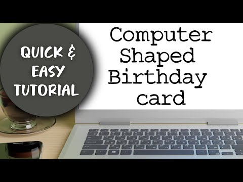 Creating an EASY FUN COMPUTER shaped card