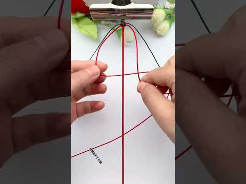 Christmas peace lock, rope braiding skills sharing, handmade DIY, simple braided bracelet tutori