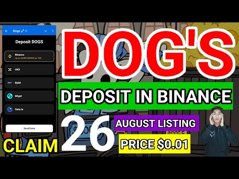 Dog's Deposit In Binance Step By Step Last Chance To Withdraw Price $0.01USDT 😯