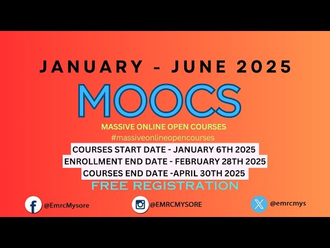 MOOCs Jan - June 2025