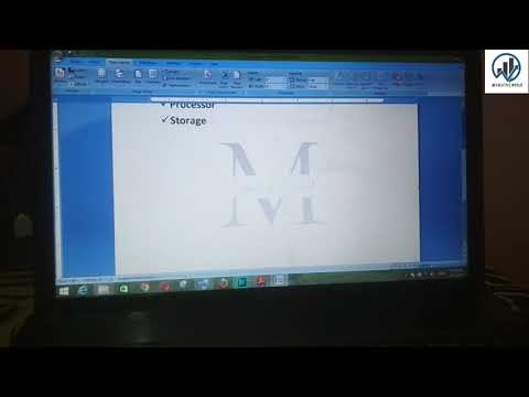 How to add watermark in ms word in Hindi | Microsoft word me water mark add kaise kare Hindi me