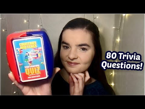 ASMR 80 Trivia Questions About Countries! | How Many Points Can You Get?