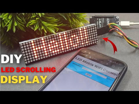 How To Make Scrolling Text Display Using NodeMCU ESP8266|| Control With Mobile.