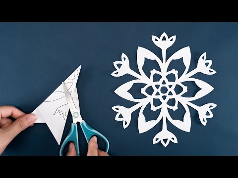 Christmas Snowflakes for Decoration - How to make snowflakes out of paper - Easy Snowflake 68