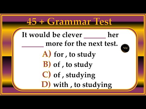 45 + Mixed Tenses Test | English Grammar Mixed Quiz | English Quiz Game | No.1 Quality English