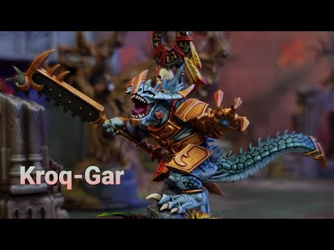 Kroq-Gar / Seraphon Oldblood on foot