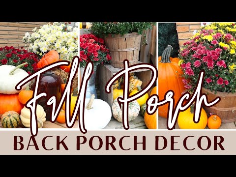 🍂 FALL Porch Decor | Cozy Autumn Back Porch Decor | Fall Decorating Ideas 🍁