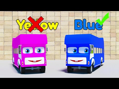 Old MacDonald Had A Bus EIEIO | Learn Colors with Bus Song | Nursery Rhymes for Kids & Babies Song