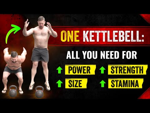 Single Kettlebell Workout for Strength, Explosiveness, Size, and Stamina | Coach MANdler