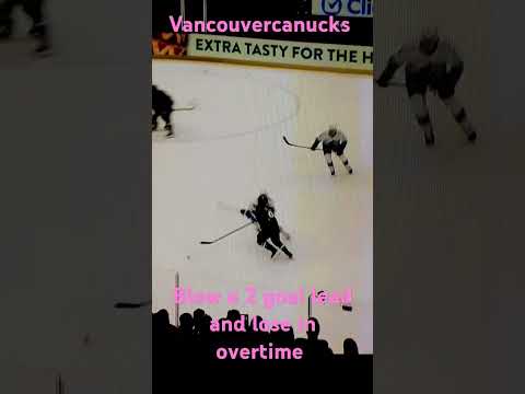 Vancouver Canucks lose in overtime Utah goal #NHL #canucks #fyp #nhl#shorts