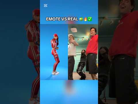 Emote Vs Real - Bratty🍏 #fortnite #fortniteitemshop #fortnitenews #dance #fyp #gaming #mrlucky