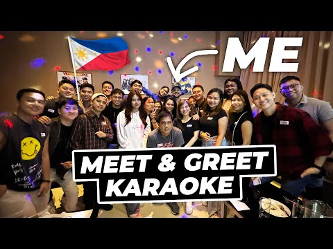 My karaoke debut in the Philippines! 🎤 First-Ever Meet & Greet!