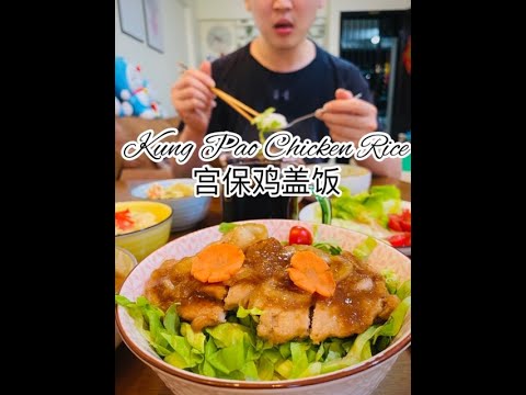 Kung Pao Chicken  Rice 宫保鸡盖饭