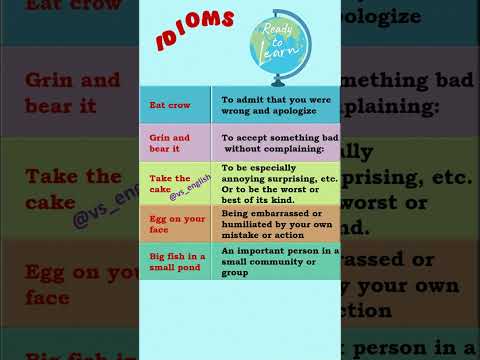 IDIOMS || ADVANCED ENGLISH | DAILY USE IDIOMS #IDIOMS #shorts  #viral #idioms VS ENGLISH #english