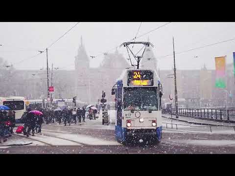 A Snowy Day In Amsterdam