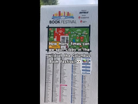 How many times can we spot #LibbyApp in the wild at the #ColumbusBookFestival? 👀🕵️‍📚 #LibraryLove