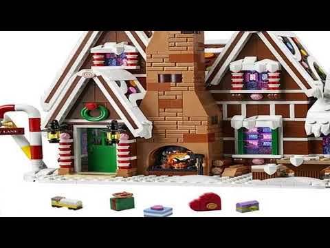 Creative Mini Christmas Gingerbread man House Building Blocks Hut Model Assemble