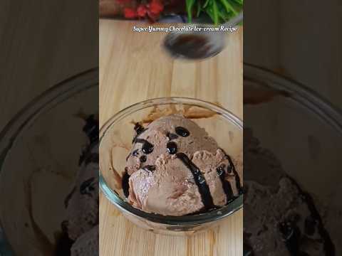 no cream, no cocoa powder, no condensed milk....chocolate ice-cream recipe with biscuits #icecream