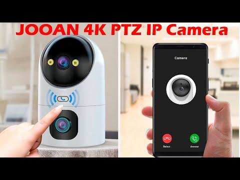 JOOAN 4K PTZ IP Camera 10X Zoom 5G WiFi Dual Lens Baby Monitor Wireless CCTV Camera Auto Tracking