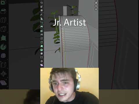 Jr vs Sr Artist: tris to quads #blendertutorial #blender #blendercommunity #blender3d #b3d