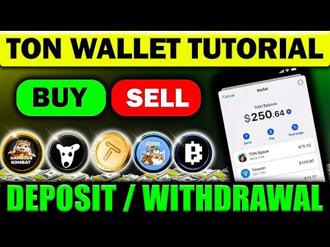 TON Wallet Tutorial | TON Gas Fee | TON Wallet Deposit/Withdrawal