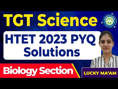 Tgt Science Paper Solution 2023 Htet Exam Biology Section solution  BY Lucky Mam Achievers  Academy