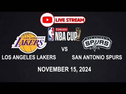 NBA LIVE! LAKERS vs SPURS | NBA CUP | November 15, 2024 | NBA2K24 Simulation Only