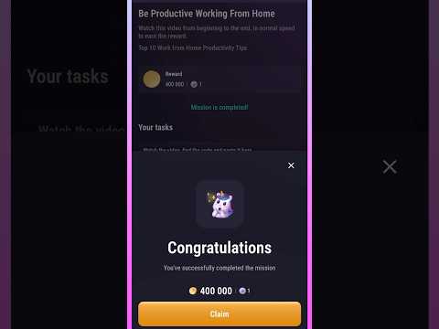 Be productive working from home code #tapswap #tapswapcodetoday #nft #freebitcoin #cryptoloot