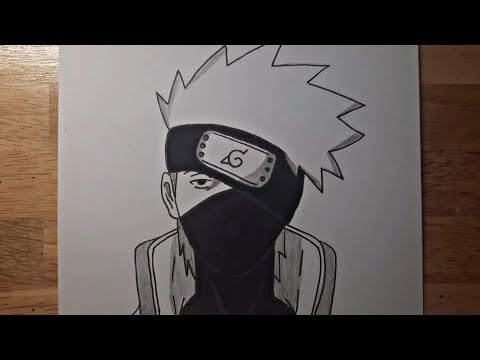 How to Draw Hatake Kakashi - Easy Anime Drawing for Beginner