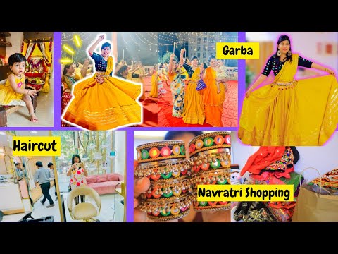 Vlog : Day 1 of Navratri ! Haircut ! Garba ! Navratri Shopping !