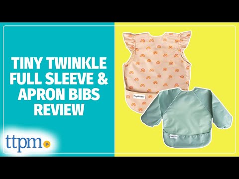 Tiny Twinkle Mess-Proof Full Sleeve and Apron Bibs