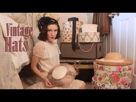 Organizing All Of My Vintage Hats 1930s-1960s | Carolina Pinglo