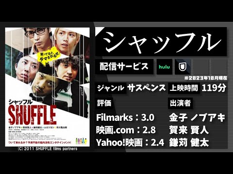 報酬"200万円"のモニター調査にやってきた4人。なんだかずっと怪しい。映画『シャッフル』を1分で紹介【ネタバレなし】