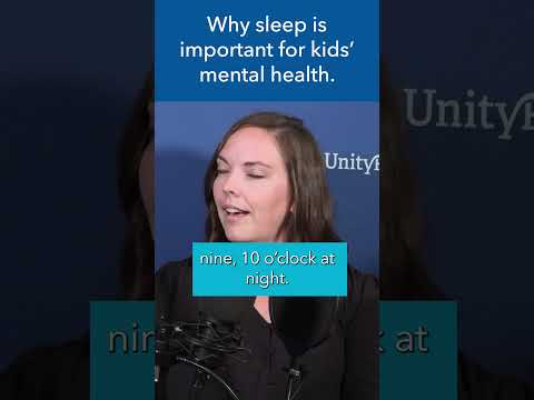 Why is sleep important for kids' mental health? #shorts