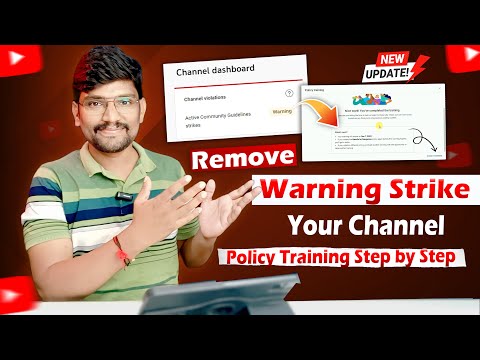 How to Remove Warning Strike on Youtube Policy Training - Youtube New Update Community Guidelines