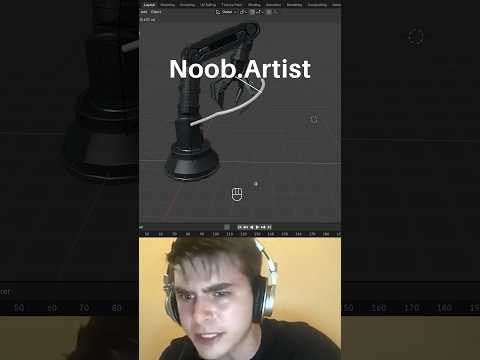 Noob vs Pro artist: animating connecting cables #blendertutorial #blender #blendercommunity #b3d