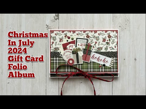 Christmas in July 2024 Gift Card/Money Wallet Folio- One Page Wonder | Echo Park |Christmas Delivery