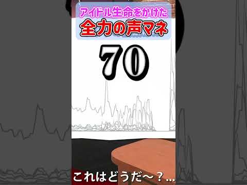 アイドル生命をかけたおかゆんの全力声マネｗ【声マネキング/ホロライブ切り抜き/猫又おかゆ】#shorts