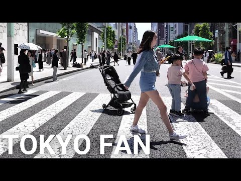 日比谷公園・銀座散歩 |【4K】 Walking Hibiya Park and Ginza Tokyo Japan (May 2024)