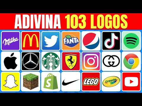 Adivina el LOGO en 2 Segundos 103 Logos Famosos 🍏🥇 Quiz de Logos