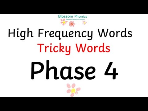 Blossom Phonics: High Frequency Words and Tricky Words Phase 4