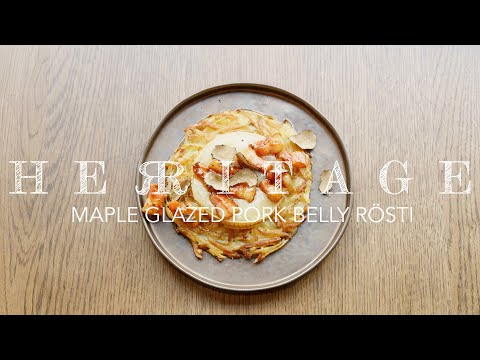 How to Make a Rösti with Maple Glazed Pork Belly